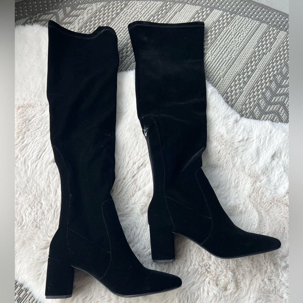 Coconuts by Matisse Scout Over-the-knee Black Velvet Boot Size 8